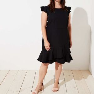 LOFT Plus Ruffle dress